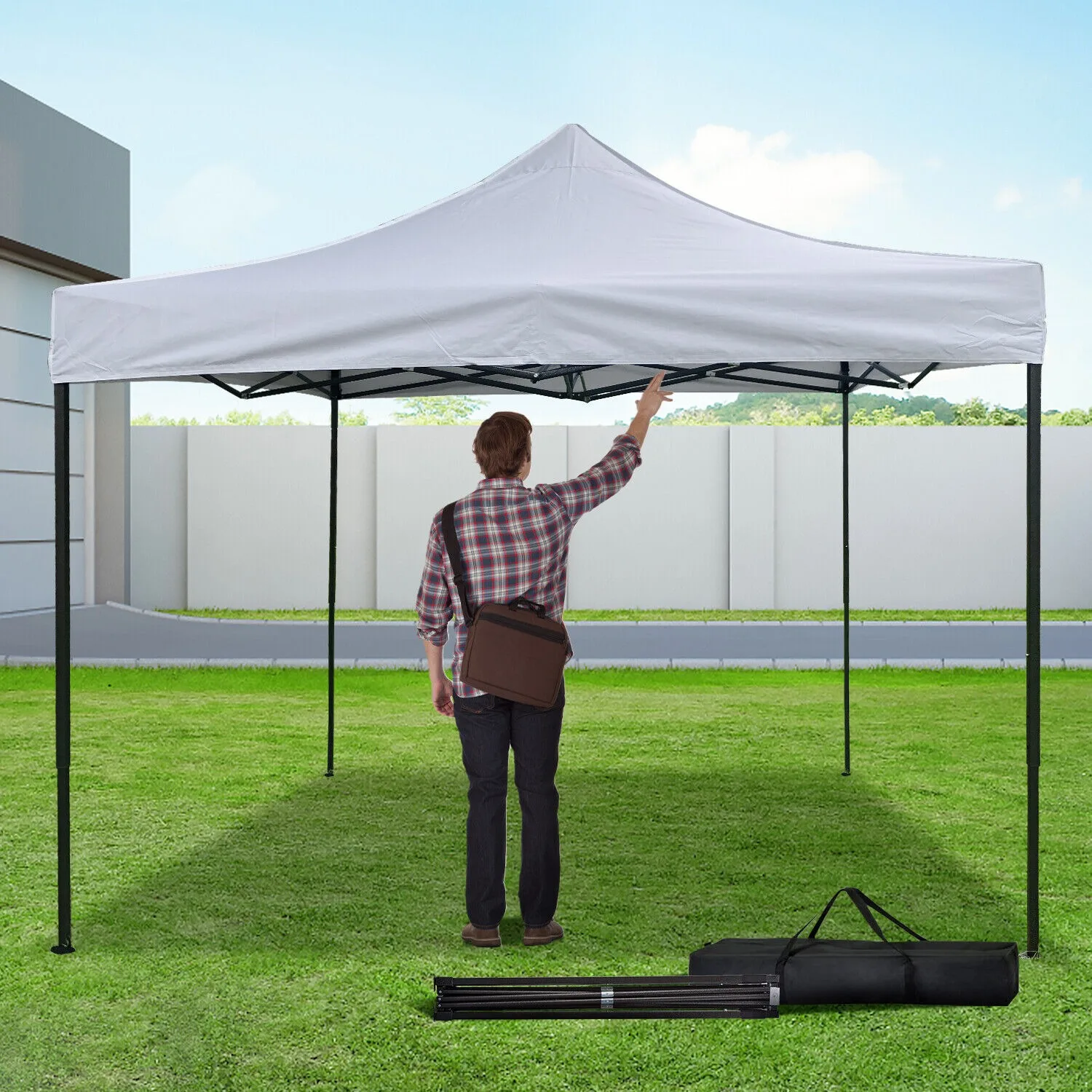 

US Outdoor Pop Up Canopy, Protable, Patio Party, Camping, Waterproof Tent Shade, US 10X10