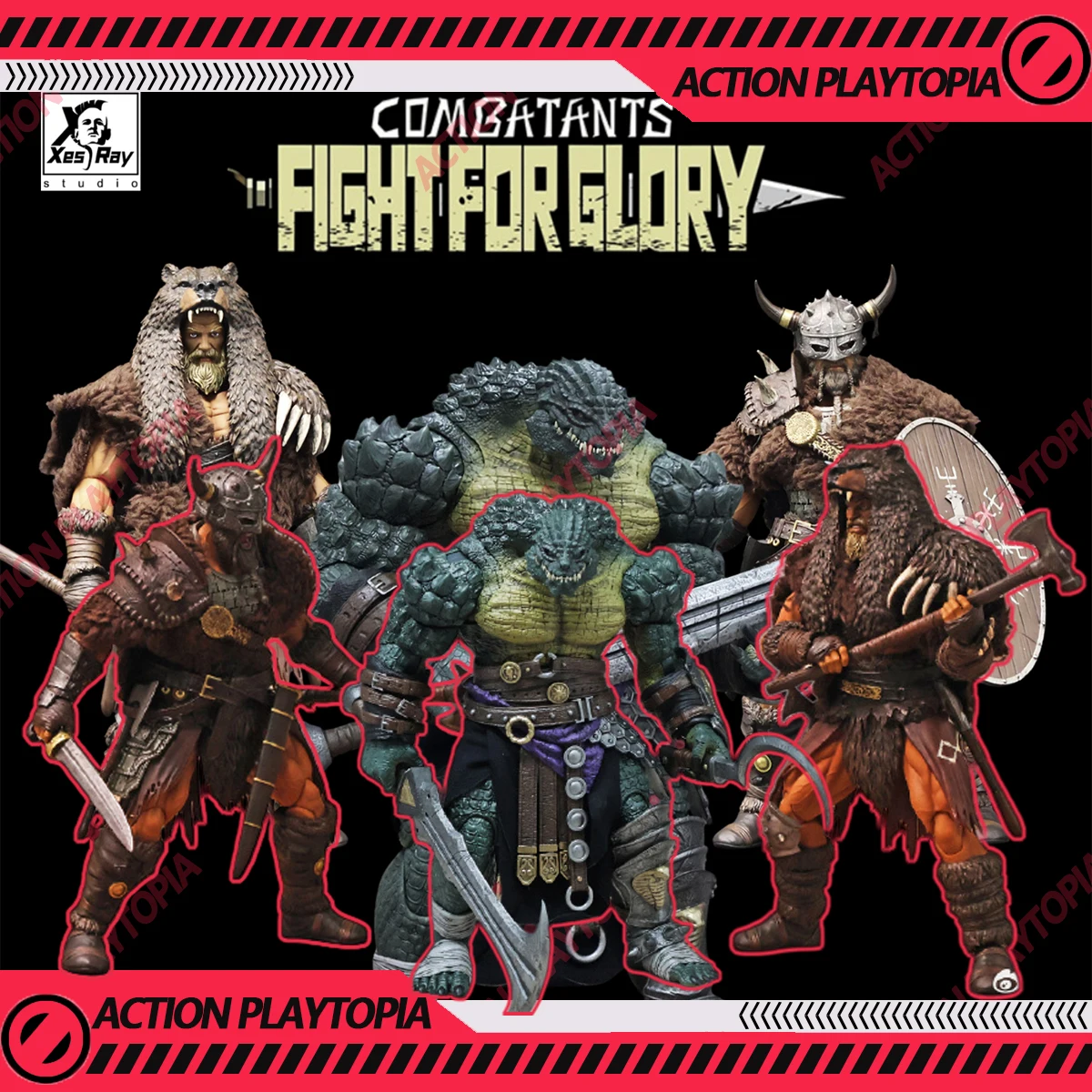 

XesRay Studio 022 023 024 1/12 Комплект экшн-фигурок COMBATANTS Fight For Glory Wave 7 Tukhoris Krimharth Branthoc Коллекционная модель игрушки