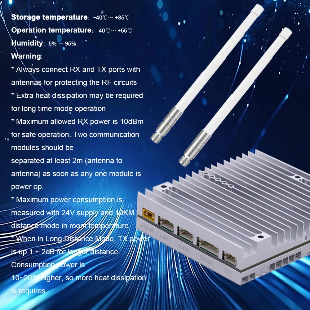 30km Uav Video and Data Transmitter Wireless Transmission for Drones
