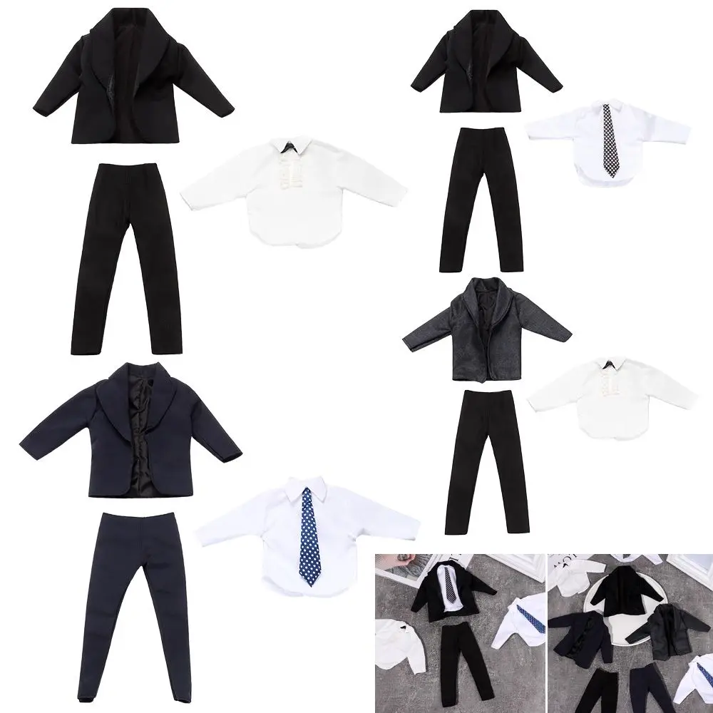 11 Set Daily Wear 1/6 Male Doll Clothes 6 Styles Handsome Wedding Party Suit Accessories Man Male Doll Suit Clothes 30cm Doll