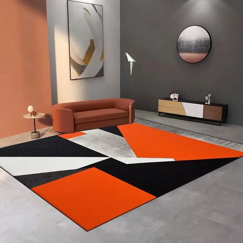 Geometry Carpet Living Room Nordic Decoration Floor Mat Sofa Side Large Rug Soft Anti-slip Bedroom Cloakroom Rugs ковер tapete