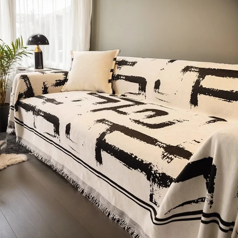 

Chenille Sofa Towel Prevent Cat Scratching Sofa Cover for Living Room Couch Towel Non-slip Blanket 1/2/3/4 Home Seater Covers