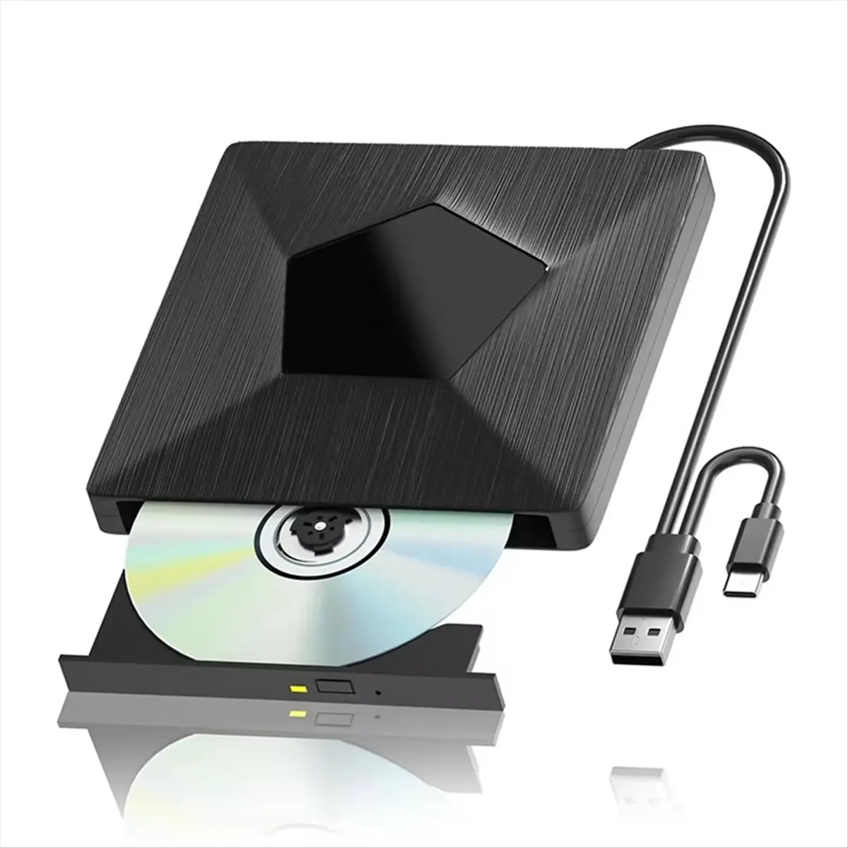 SWXF External Bluray Drive Burner 3D Portable Optical Bluray Drive External Bluray BD/CD/DVD Drive Player for PC Laptop