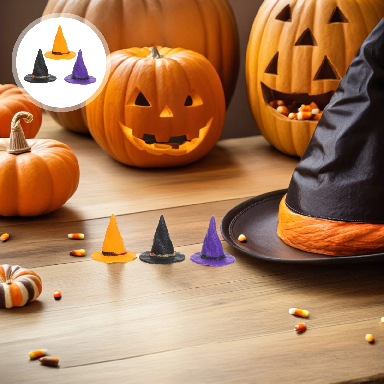 

36pcs Halloween Decoration Hats Hats for DIY Party Plastic Lightweight Family School Events Craft Supplies Wizard