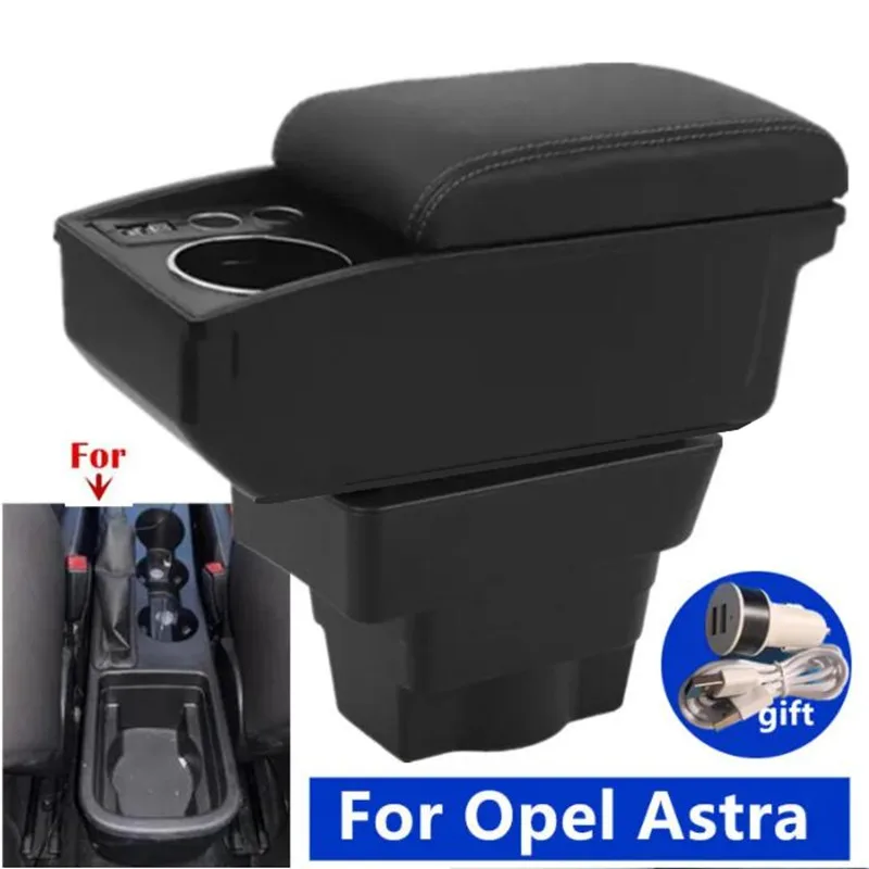 Für Opel Astra Armlehne Box Für Opel Astra J Auto Armlehne box Lagerung Box tasse halter Innen Gewidmet Retrofit Auto Zubehör