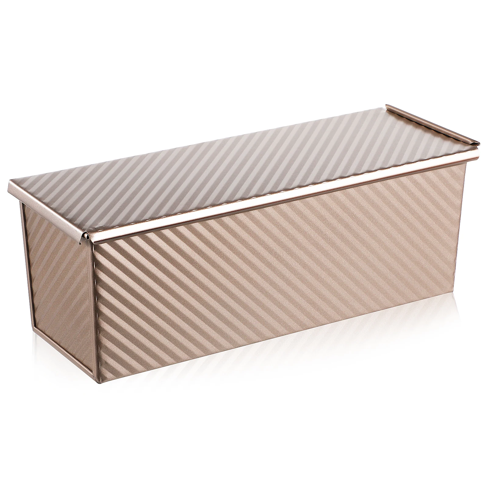 

Square Corrugated Toast Box Baking Pans Homemade Carbon Steel Rectangular Decorative Loaf