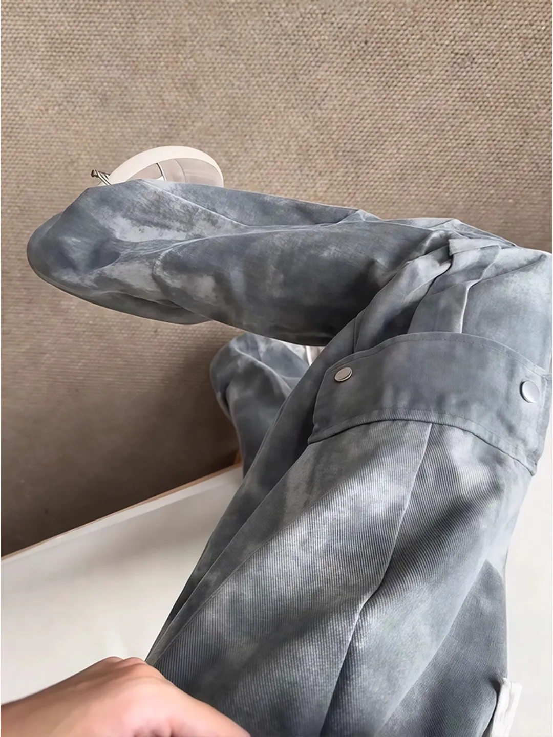 

Men's Camouflage Work Trousers Straight Leg Dyed Pants Large kets Autumn Season Retro Sle Logging Workwear Cleanfit