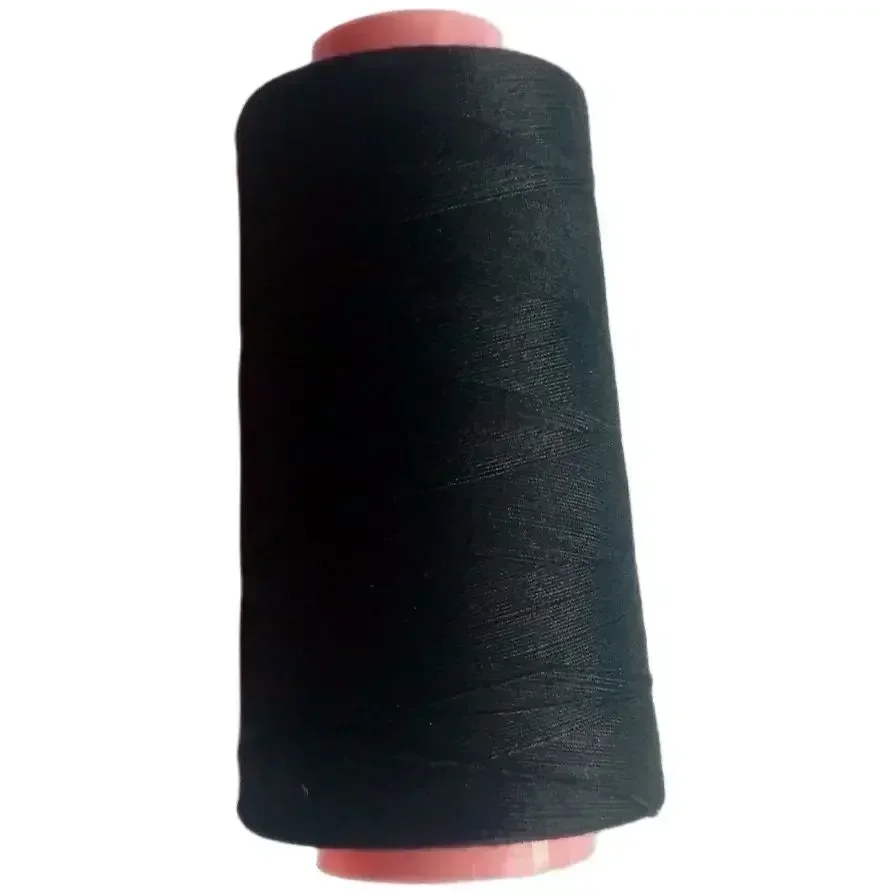 25 pcs C needle and 1 roll Black cotton thread weave thread hair weaving thread