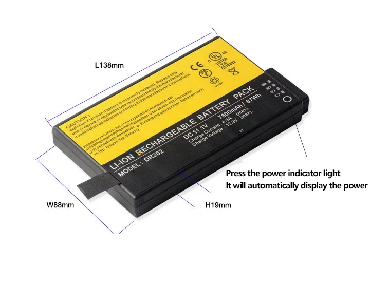 

7800mAh/87Wh DR202 DR202i Replacement Battery For Getac V100 V200 X500 ME202EK ME202C ME202EK DR202S Samsung P28 P29 V20 P25