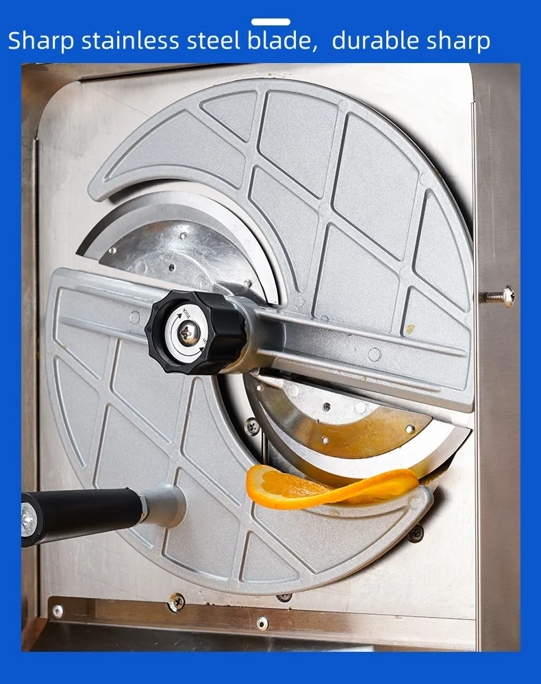 เครื่องตัดผักและผลไม้เชิงพาณิชย์มัลติฟังก์ชั่นไฟฟ้าอัตโนมัติเครื่องตัดมันฝรั่งมะนาวคู่มือและไฟฟ้าใช้คู่