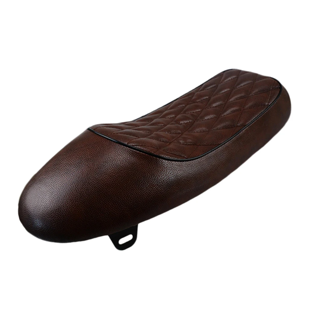 Motorcycle Seat Vintage Cushion Saddle pad with Diamond Stiching 0 0 0 550 750 - Brown