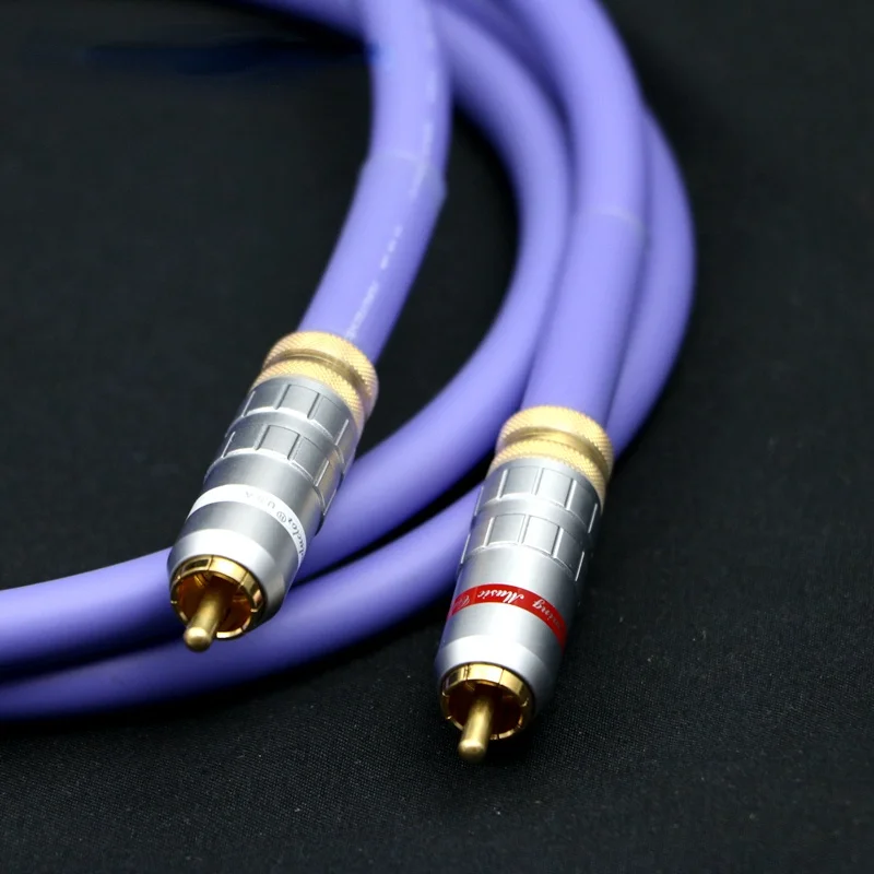 Furutech Single Crystal Copper RCA HiFi Audio Signalion Signal Cable with Gold-plated Lotus Plug