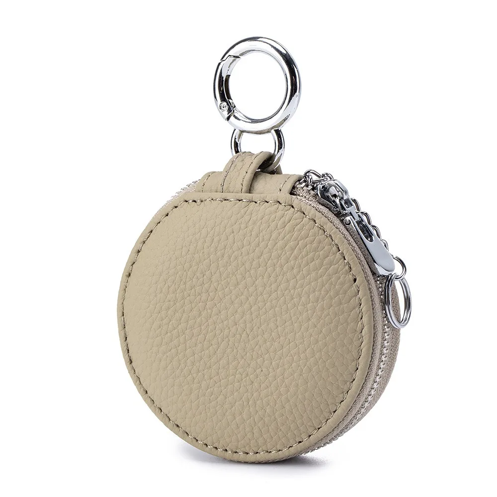 Creative Cute PU Leather Coin Purse Zipper Coin Bag Round Wallet Small Korean Style Earphone Bag Ladies/Girls