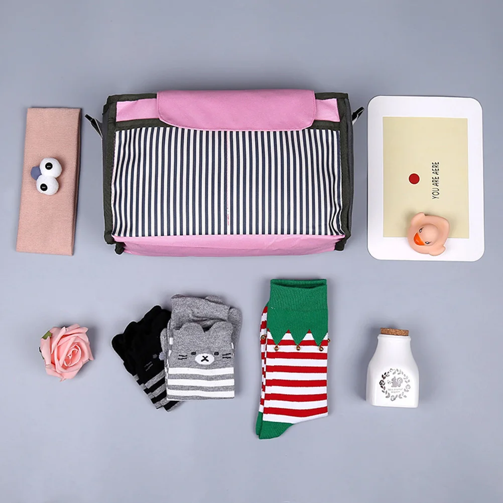 

Сумка-органайзер для детской коляски, большая вместимость, водонепроницаемая подвесная сумка для хранения бутылочек с молоком, подгузники, салфетки, кошелек для телефона