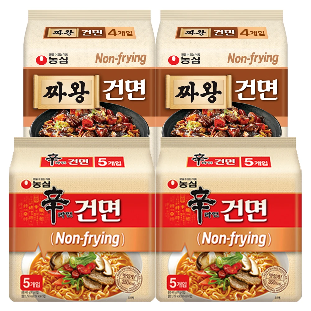 Nongshim-Shinra-Miyeon 10 حقائب ، 18 حقيبة مختلطة ، chwanggeon-Mayeon ، 8 حقائب