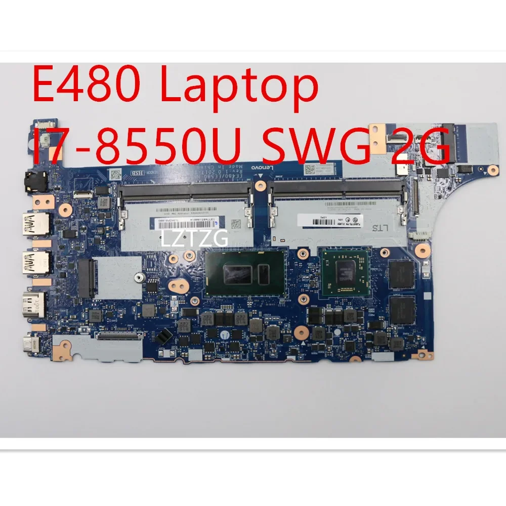 

Motherboard For Lenovo ThinkPad E480 Laptop Mainboard I7-8550U SWG 2G 01LW201
