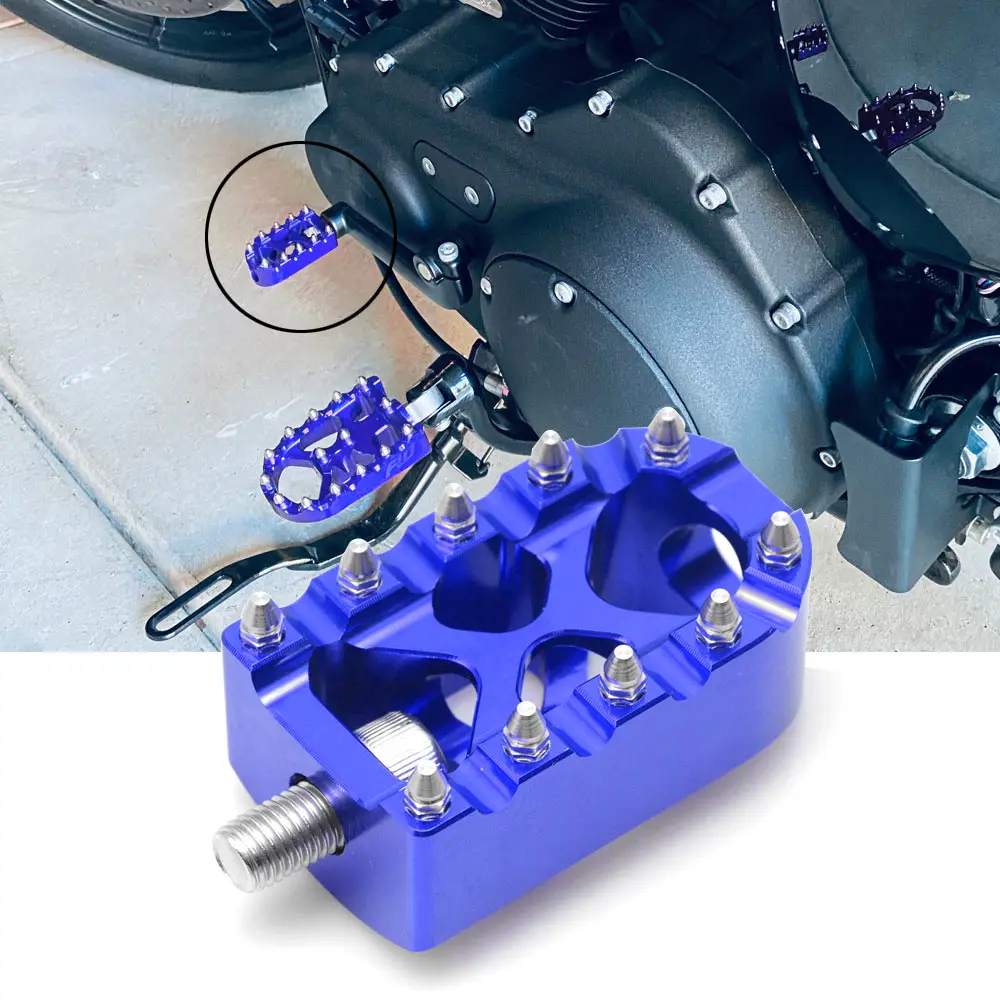 

Motorcycle Floorboard Riot Foot Pegs Footrest Pedals Shifter Peg Fit For Harley Touring Road Street Glide 1986-2022 Softail Dyna