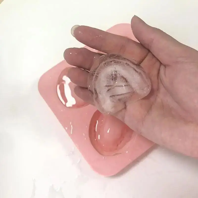 4 Hole Denture Teeth Shaped Mold Silicone Ice Tray DIY Ice Cream Mould Funny Gag Gift For Dentist Seniors