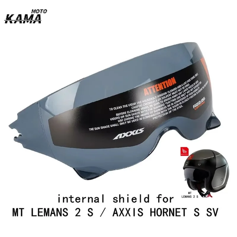 Original MT Half Helmet Built-in Lens Replacement LEMANS 2 SV Built-in Lenses for AXXIS HORNET S SV Visor MT Accessories