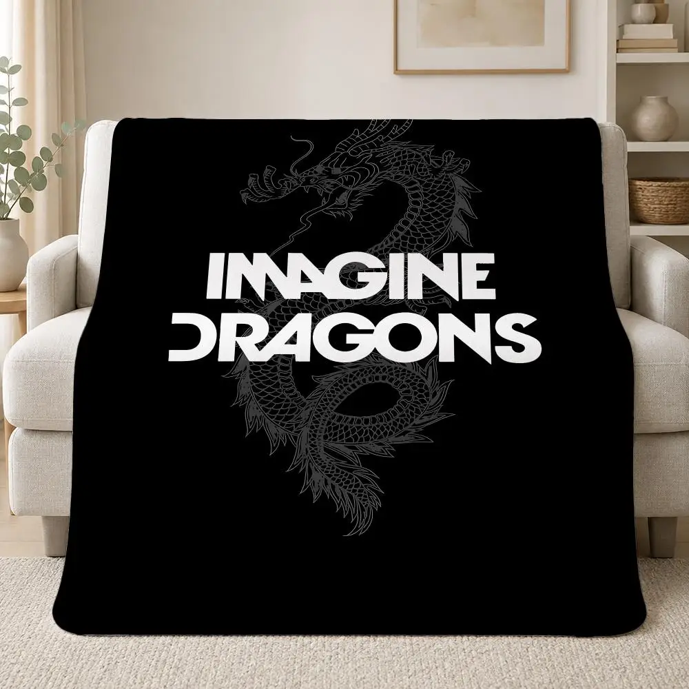 Popular Alternative Pop Rock Band Imagine Dragons Throw Soft Plush Flannel Throw Blanket Sofa Bed Travel Home Decor