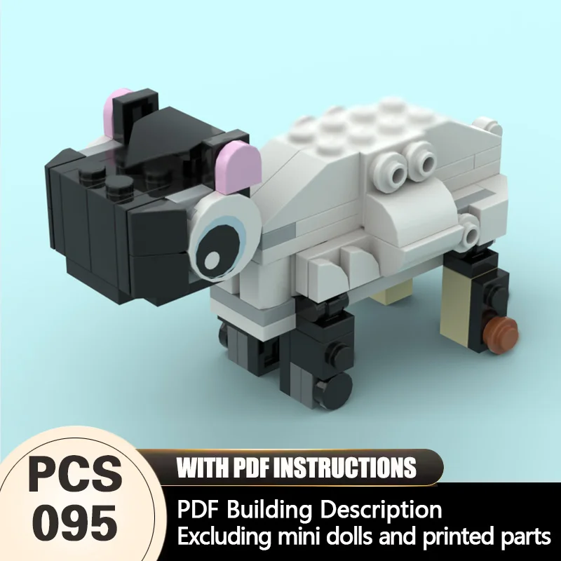 

Creators Animal Series Model MOC Building Bricks White Sheep Modular Technology Gifts Holiday Assemble Children Toys Suit