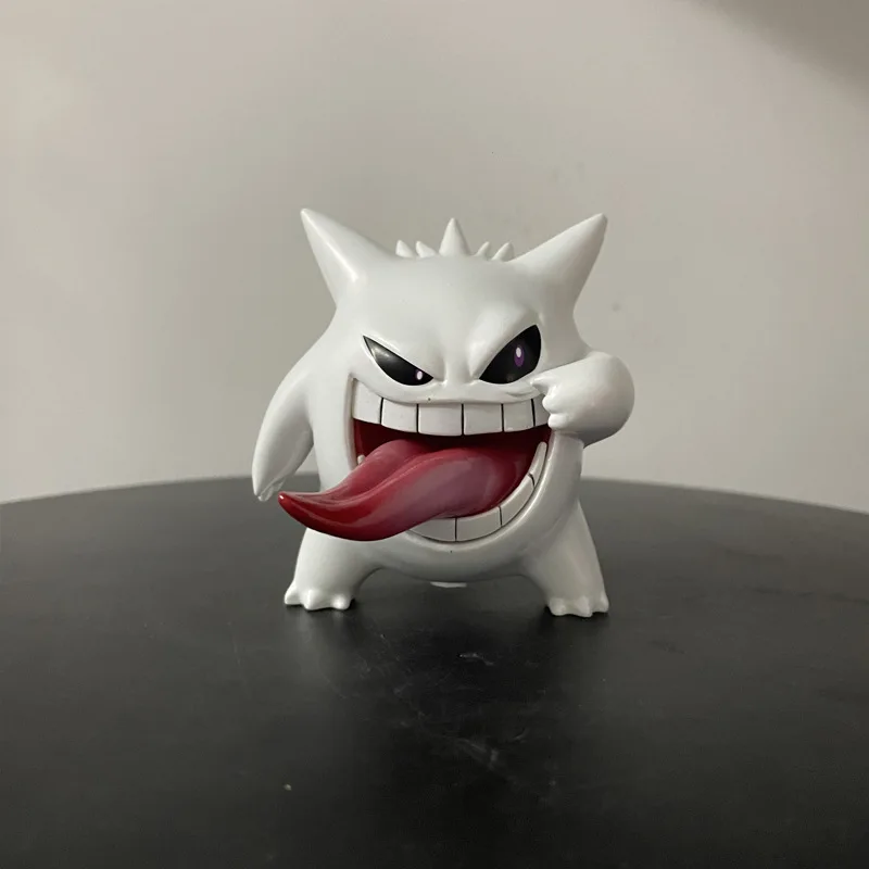 Bandai Pokemon Series Anime Peripheral Figurines Evil Tongues Geng Gui Pets Pokemon Anime Gk Figurines Table Models Ornaments