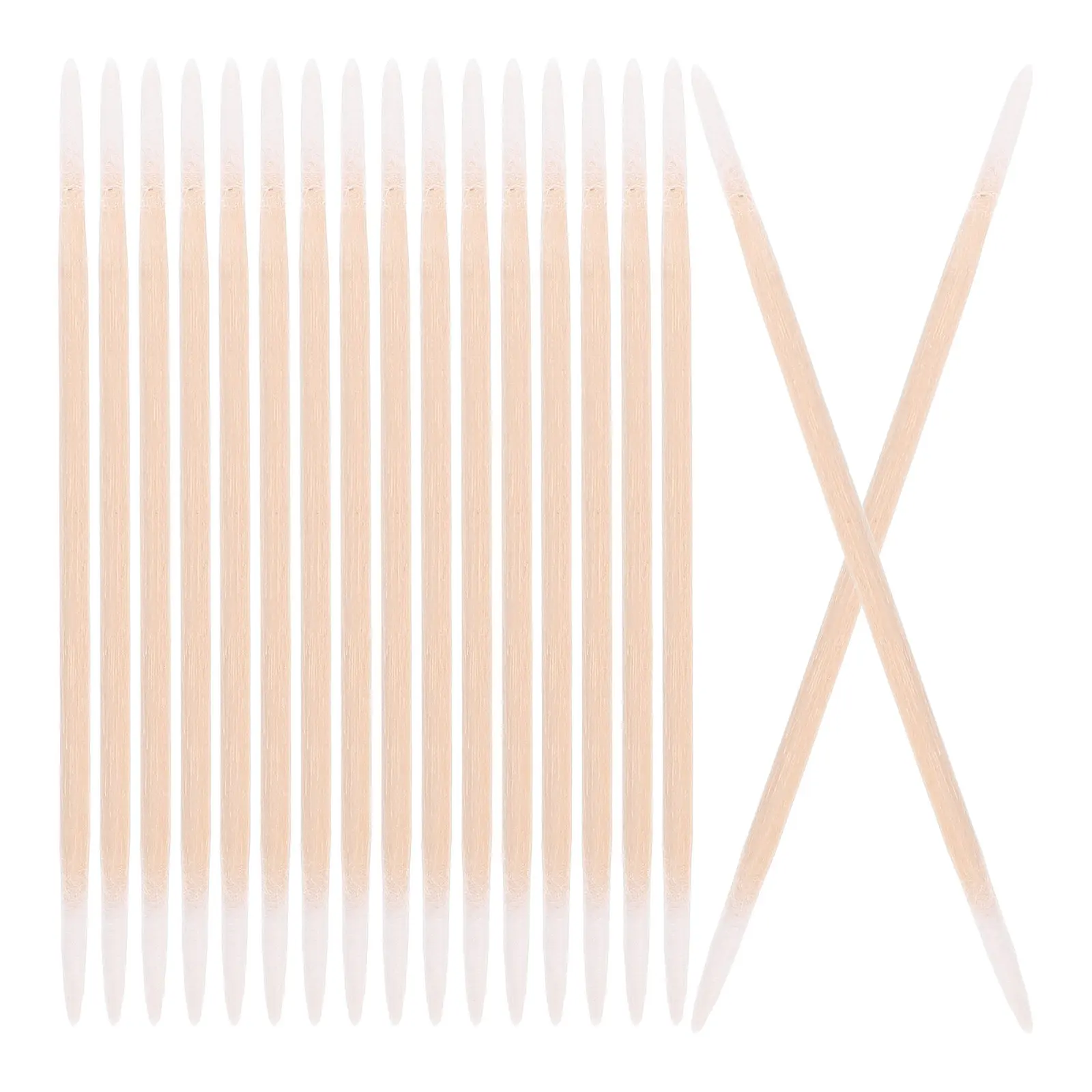 2Pcs Double Ended Pointed Cotton Swabs Precision Tips Makeup Correction Detailing Eyebrow Eyeliner Lipline Cleaning Swabs