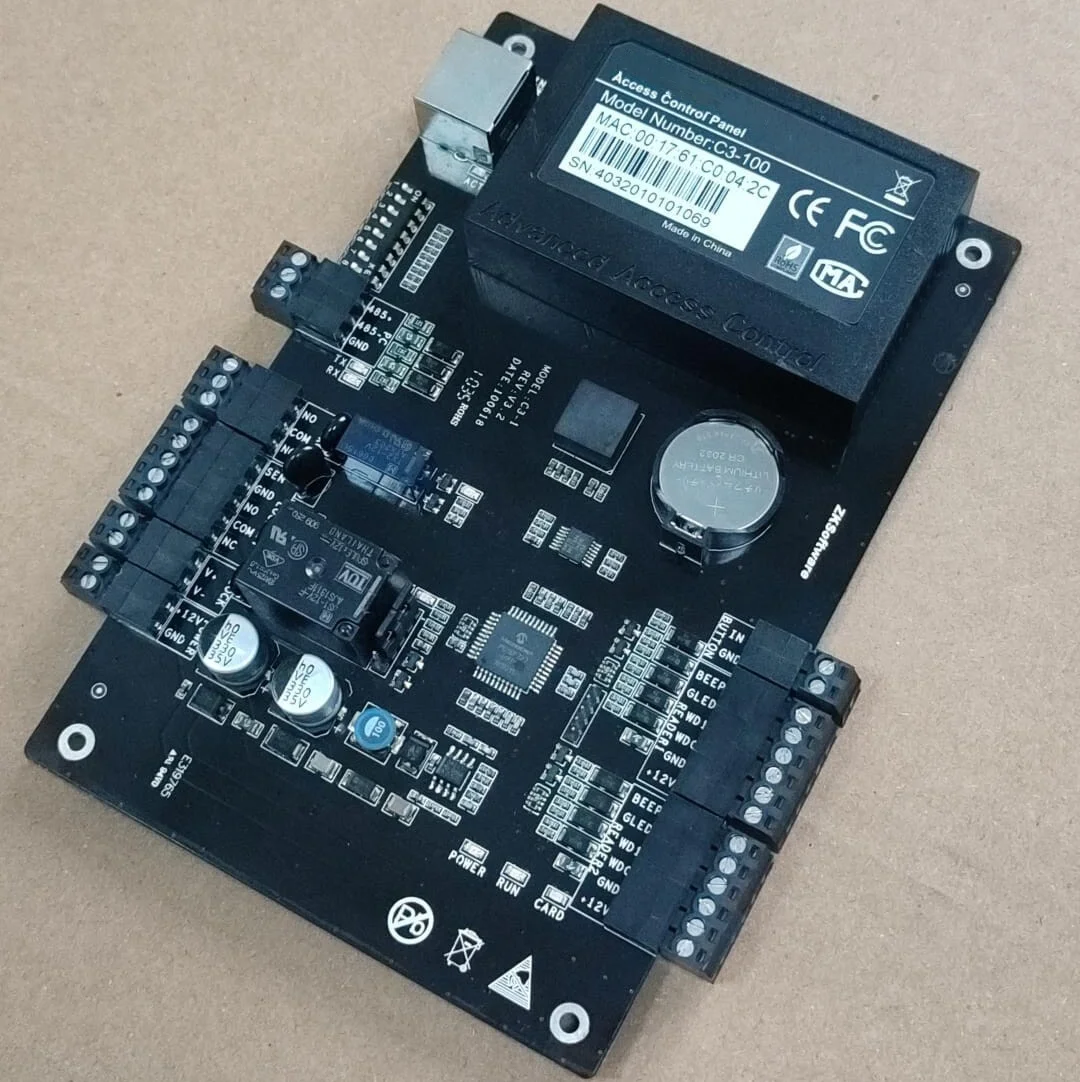 ZKT C3-100 One Door Two Way Access Control Panel TCP/IP RS485 32-Bit CPU Wiegand Reader Security Network Door Controller Board
