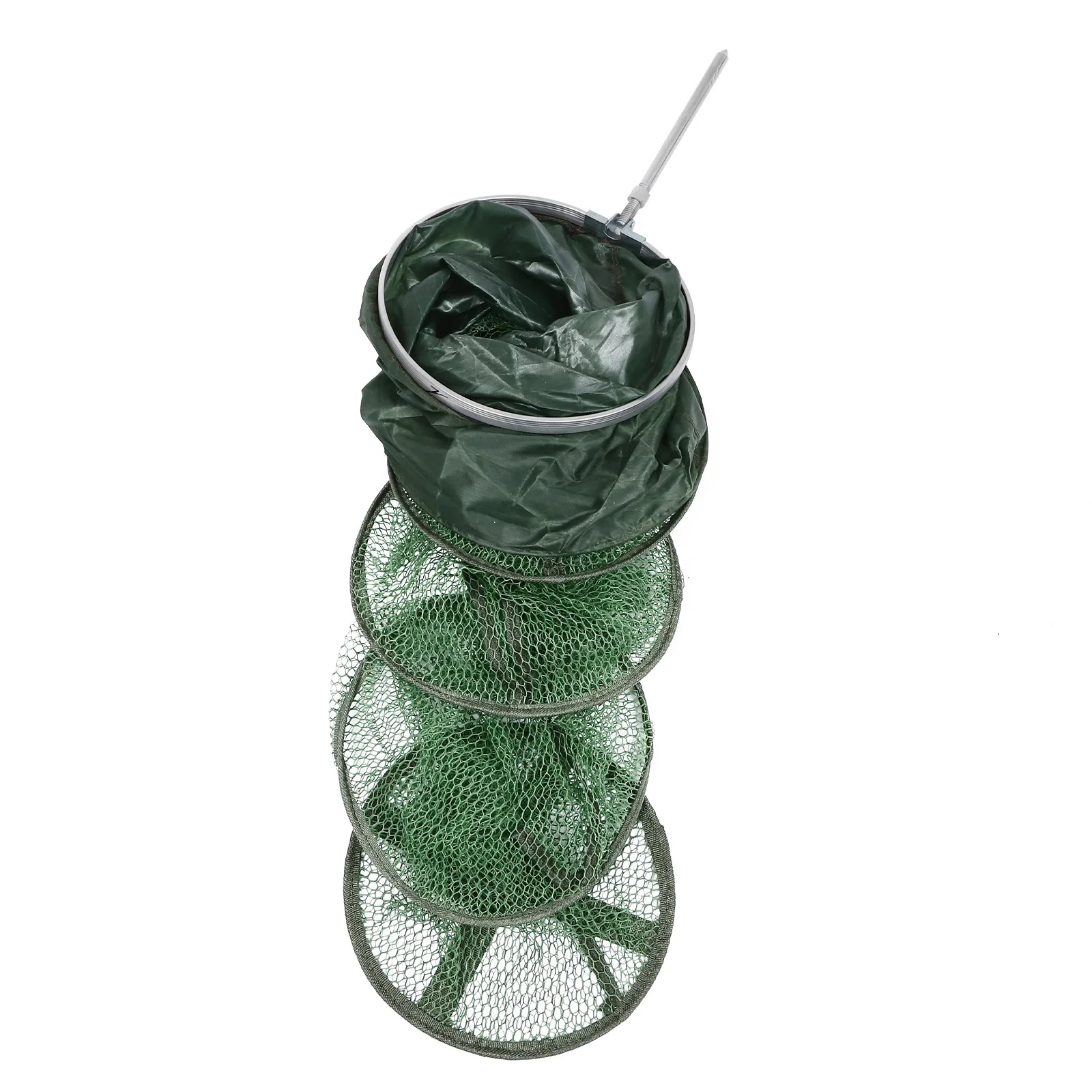 

Fish Guard Fishing Nets Mesh Cage Tools Catch Rubberized Tackles Little Container Foldable Bag Necessity Basket Catching