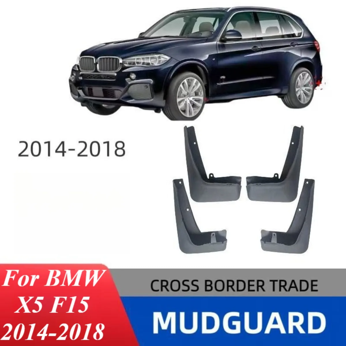 

For BMW X5 F15 2014-2018 Set of 2 Front Rear Mud Flaps Splash Guards Fender Trim Protection Exterior Enhancement Car Styling