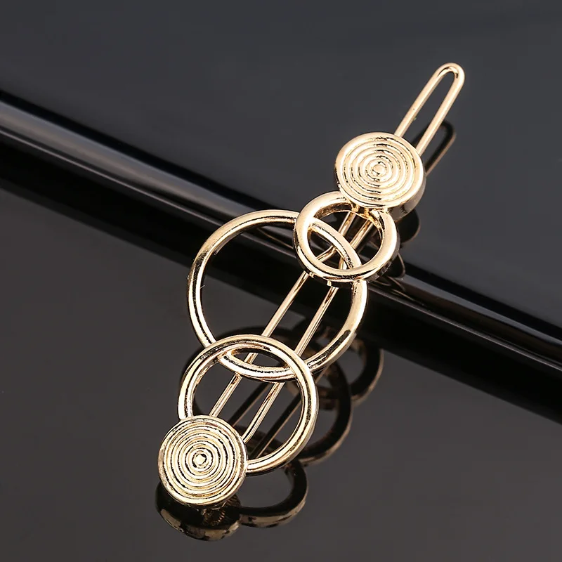 Neue Mode Metall Liebe Herz Haar Clip Elegante Perle Runde Haarspange für Frauen Mädchen Süße Haarnadeln Barrettes Haar Zubehör – Detail 22