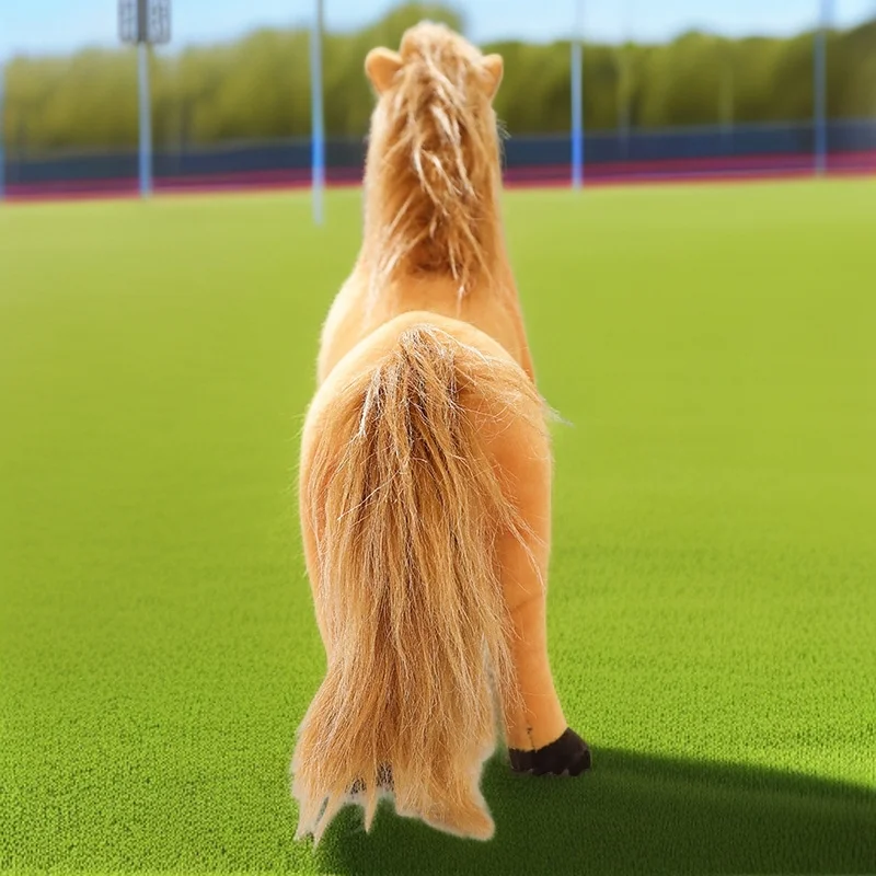 30 cm INS wie echtes Pferd Plüschtiere Weiß & Schwarz Stofftier Simulierter Foal Home Decor Weiche Puppe Geburtstagsgeschenke für Kinder Mädchen