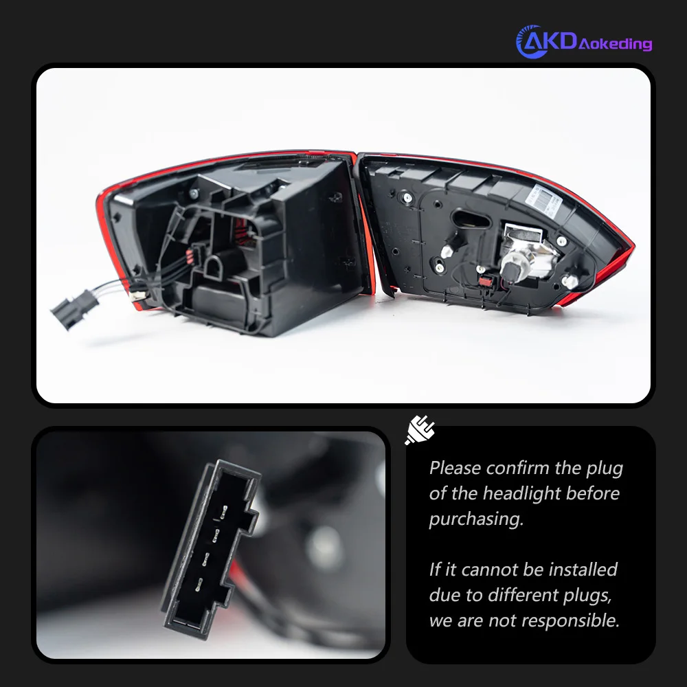

Auto Parts For VW Jetta MK6 Taillight 2012-2014 latest Styling Steering signal Brake reversing light Car Accesorios Modified