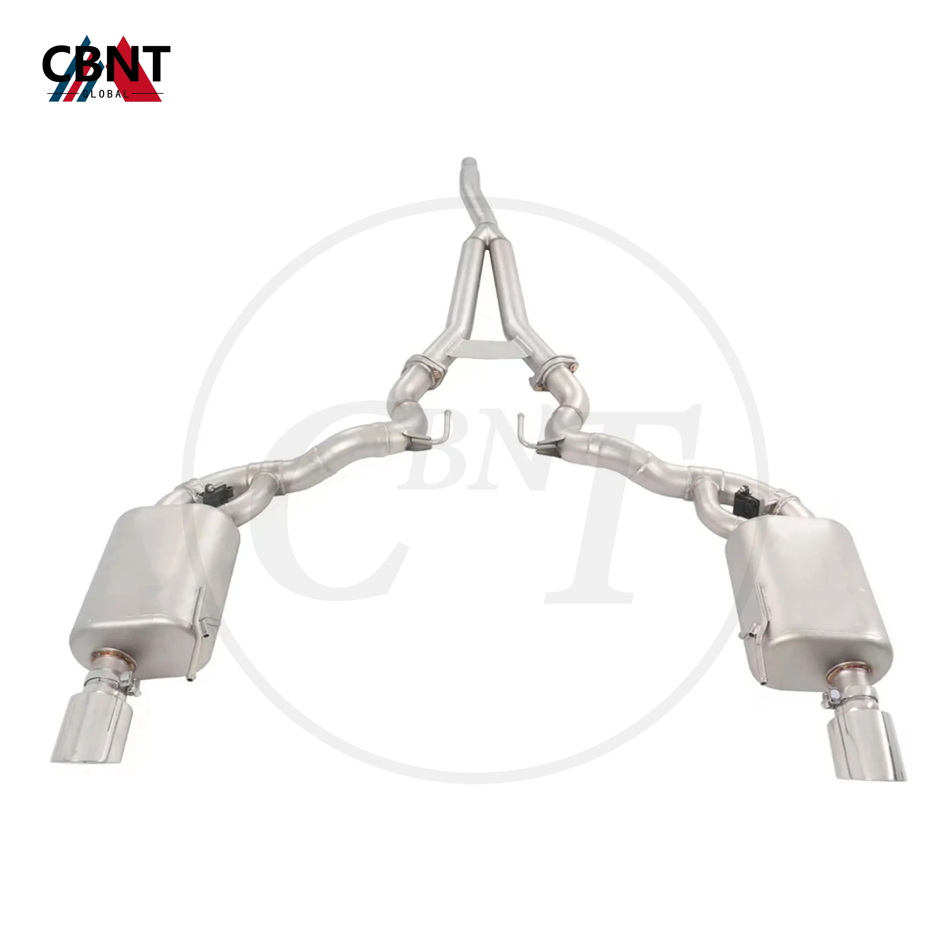 

CBNT Exhaust Catback with Valve Muffler for Ford Mustang 2.3T Tuning Valved Exhaust-pipe SS304 Stainless Steel Exhaust-system