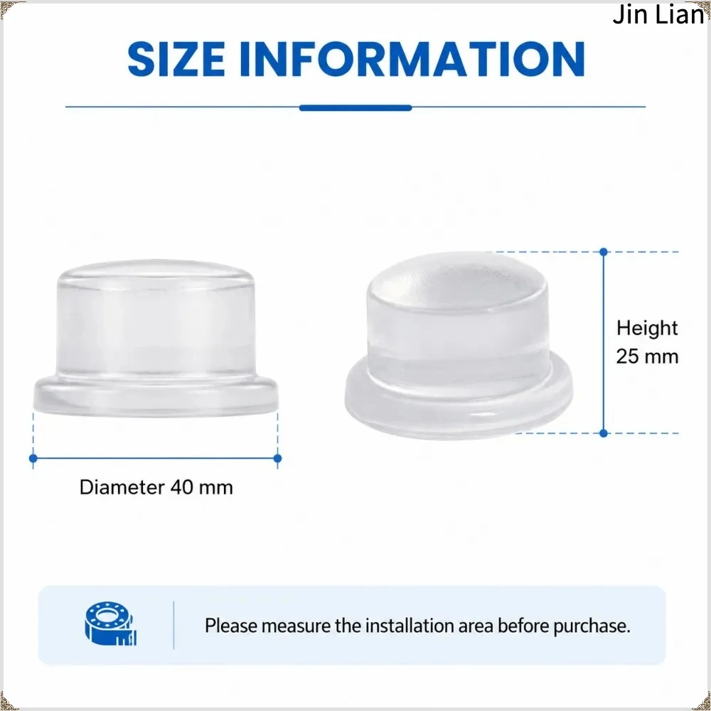 1-8Pcs Clear Soft Silicone Door Stopper Anti Collision Wall Guard Adhesive Rubber Bumper Protector For Door Handle Cabinet