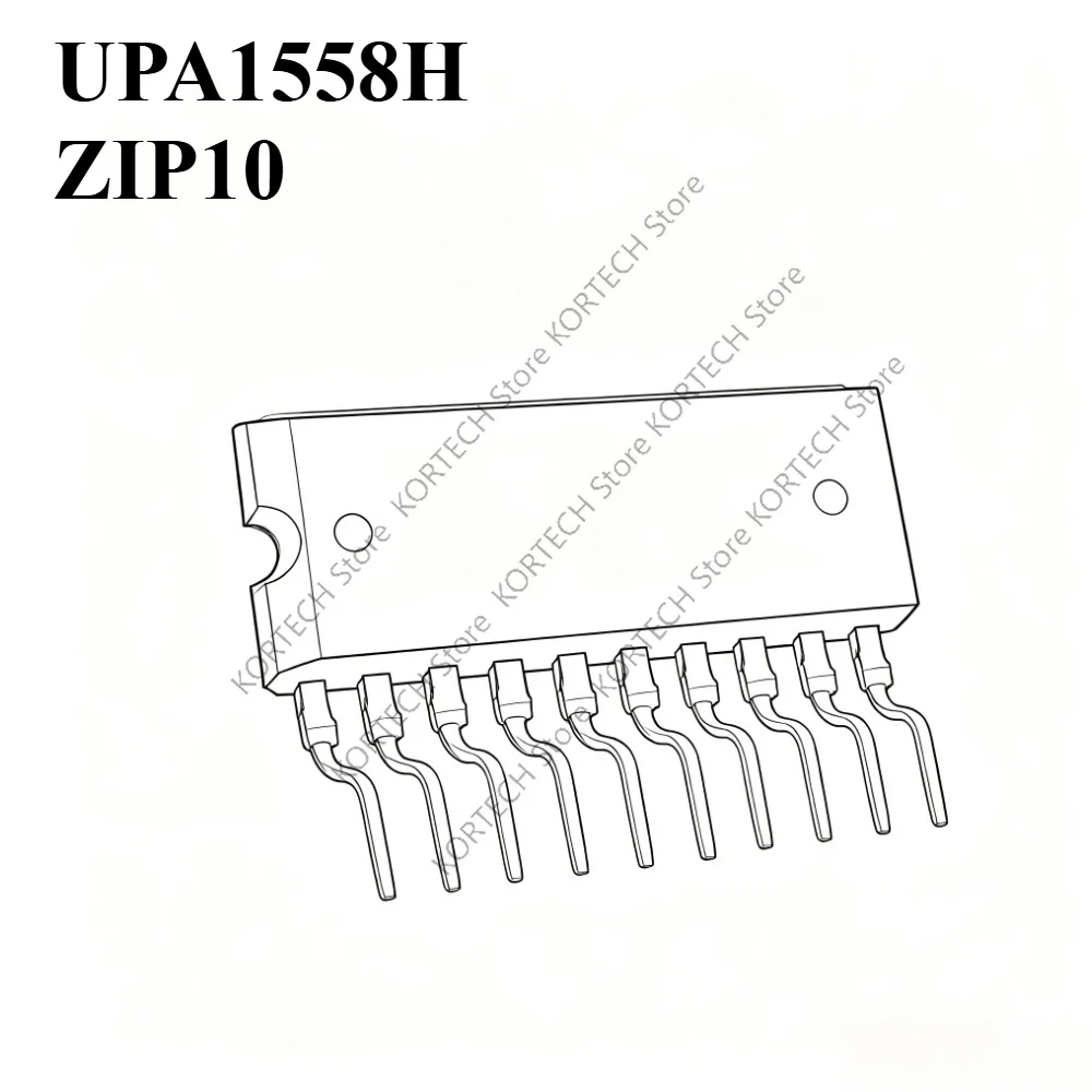 5PCS/Lot Brand new and original  UPA1558H ZIP10 Car Computer Board Commonly Vulnerable Chip