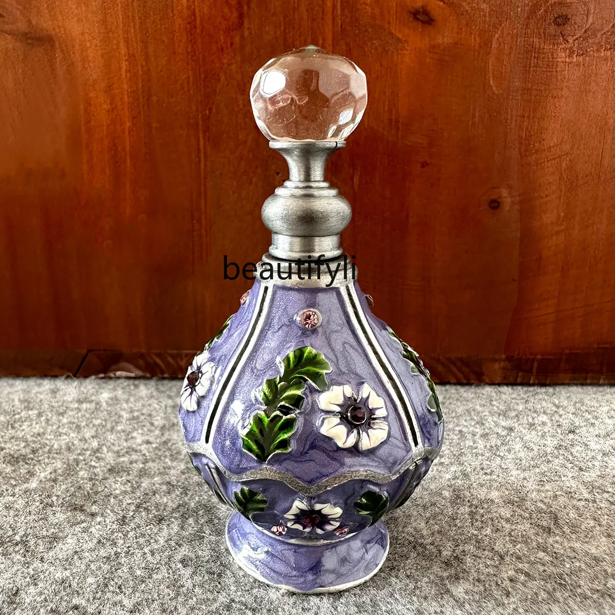 

Lavender vase type glass bottle retro, glass sub-bottle dresser decorative ornament girl gift