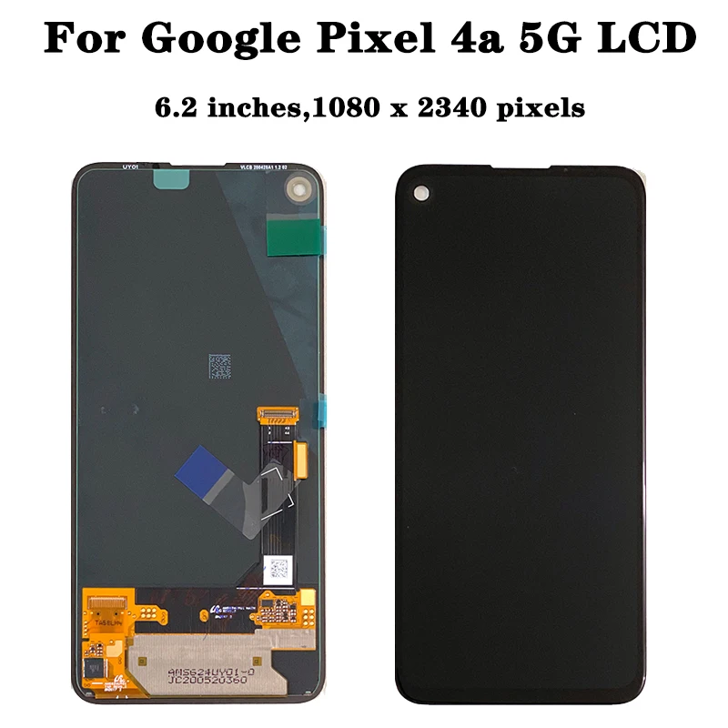 Imagem -03 - Original para Google Pixel 4a 4g Lcd G025j Tela de Toque Digitador Assembléia Substituição para Google Pixel 4a 5g Gd1yq Lcd