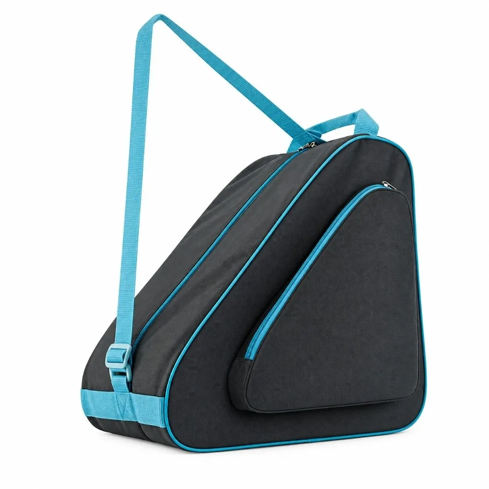 Waterproof Roller Skate Bag Portable Triangular Skate Carrying Case Durable Large Capacity Skating Gear Bag Figure Skating