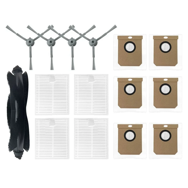 

The Parts Accessories Set Fits For Eufy Clean L50, L50 SES, L60, L60 Hybrid Includes Roller Side Brush And HEPA Filter