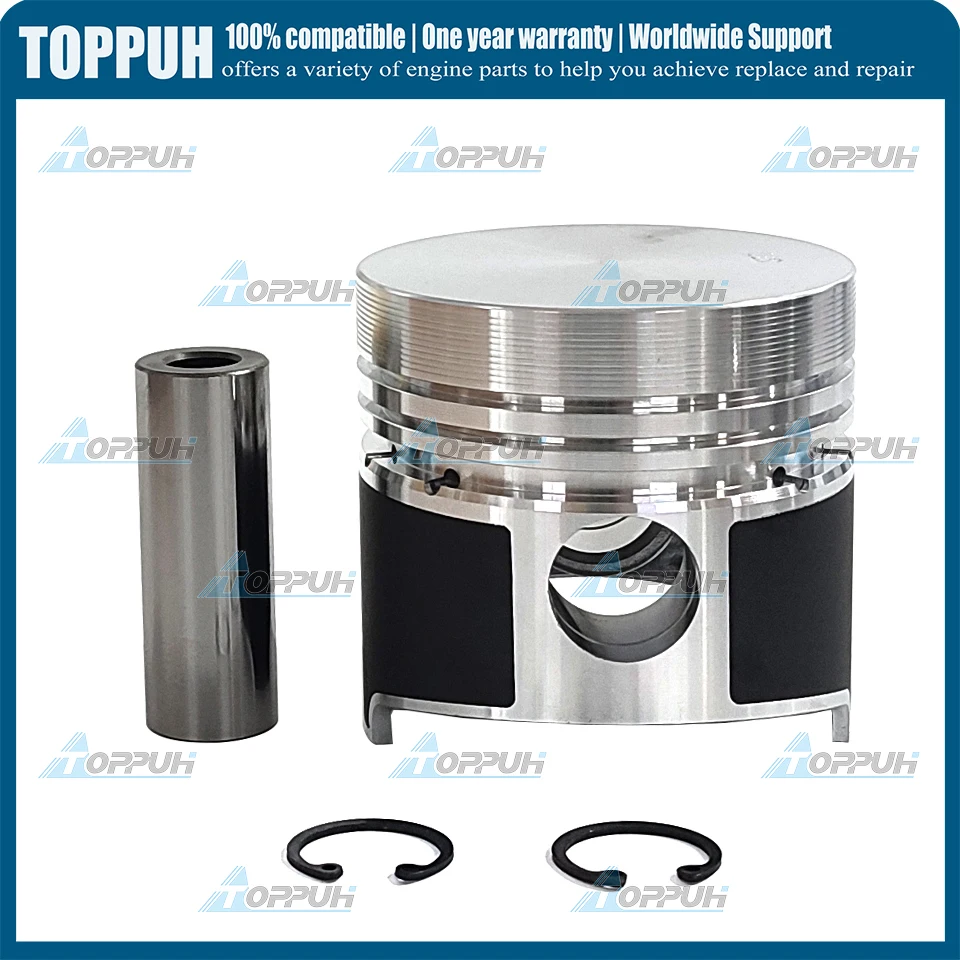 

1pc New D1302 Piston Kit For Kubota Engine D1302 V1702 IDI 82MM STD