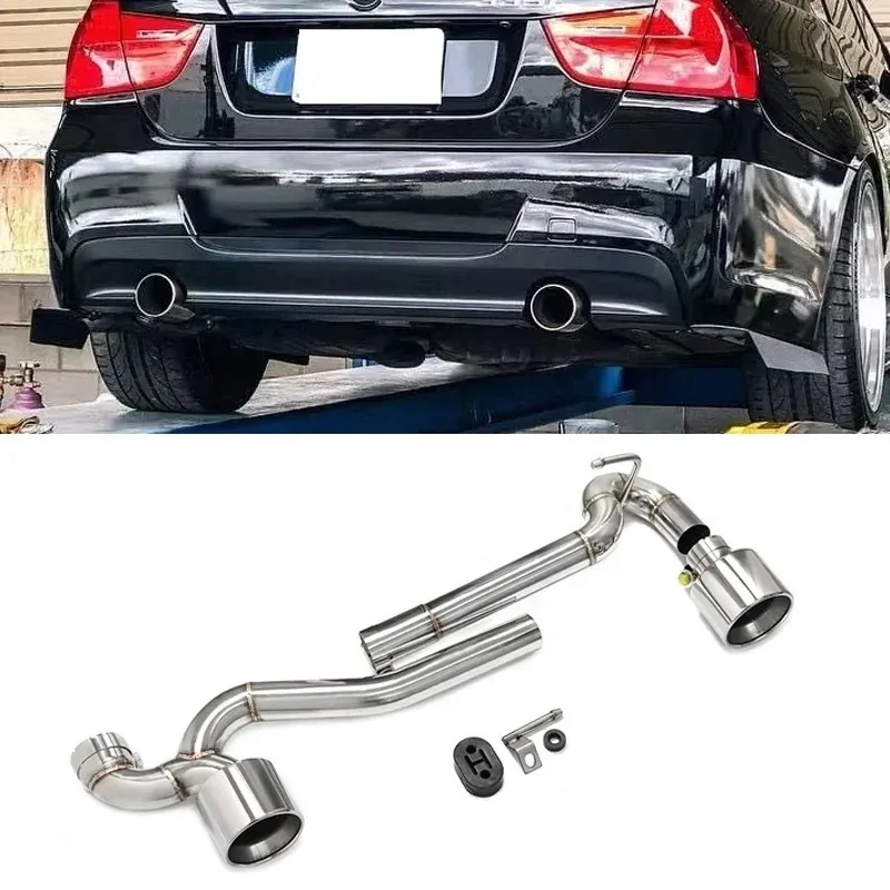 Stainless Steel Exhaust Tip Exhaust Pipe Exhaust System for 05-12 BMW 3 Series E90 E92 320i 318i 325i 335i MT Diffuser
