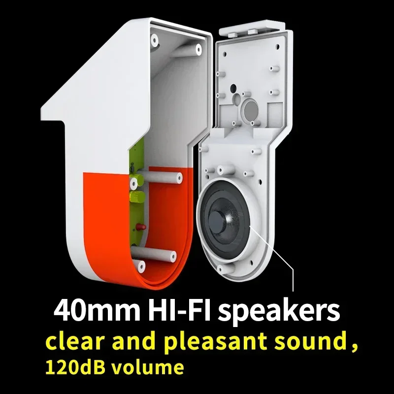 PIR MicroWava Radar Home Motion Sensor Alarm 120DB RF433 Wireless Remote Control Anti-Theft Security System Outdoor Solar Panel