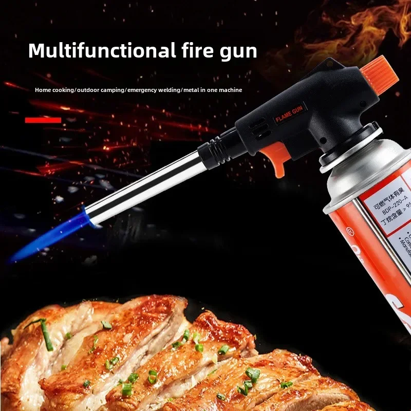 

Cassette Gas Tank Spray Gun Outdoor BBQ Torch Kitchen Baking Igniter Portable Spray Gun Head