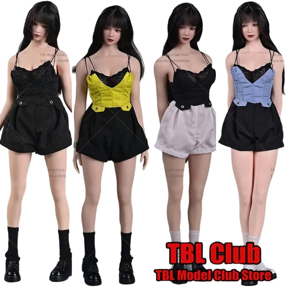 

CHILI TOYS CL007 1/6 Fashion Female Soldier Lace Strapless Lingerie Sweet Girl Camisole Jumpsuit Socks Cloth Set Fit 12'' Figure