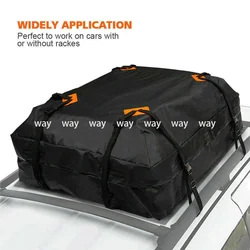 420D Car Roof Bag Heavy Duty Cargo Luggage Storage Rooftop Bag Waterproof 425L Luggage Storage Bag For Travel Camping Car