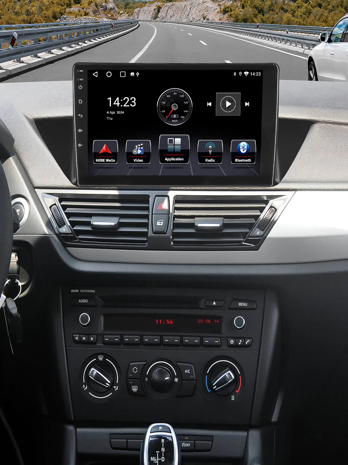 ESSGOO 10,1-Zoll-Autoradio für BMW X1 E84 2010-2015 Android 15 4+64GB Wireless Carplay Android Auto Autoradio GPS WIFI NAVI SWC BT FM USB FM