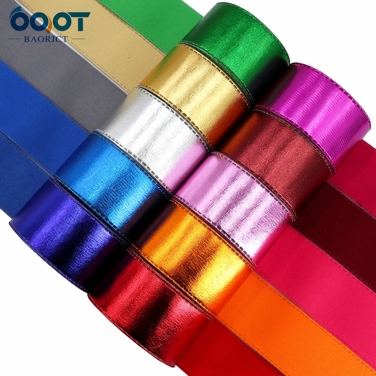 Solid Color PU Bright Face Ribbons,Wedding Party Decoration Materials,221012 38MM 2Yards DIY Handmade Gift Packaging Materials