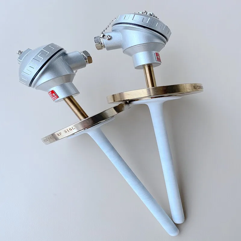 Anti-corrosion Thermal Resistance PT100 Temperature Sensor WZPF-430 Flange Thermal Resistance Sintered PTFE Reactor