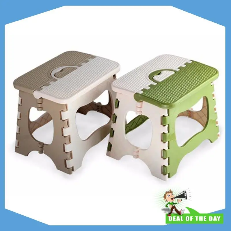 24-Hour Delivery Plastic Folding Stool Thickening Chair Portable Home Furniture Children Convenient Dining Stool